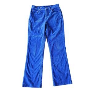 Vintage 90s Lauren Jeans women's size 6 Blue corduroy velour straight pants
